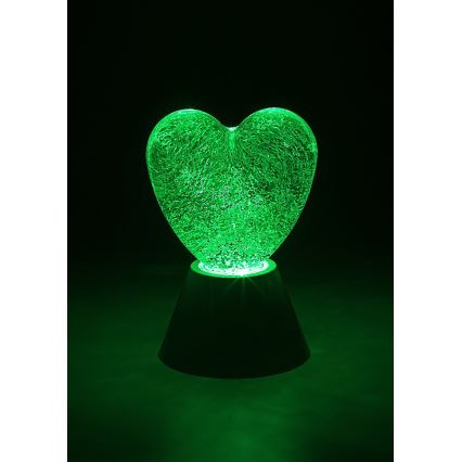 Rabalux - LED RGB dekorationslampa LED/0,8W/3xAA hjärtformad