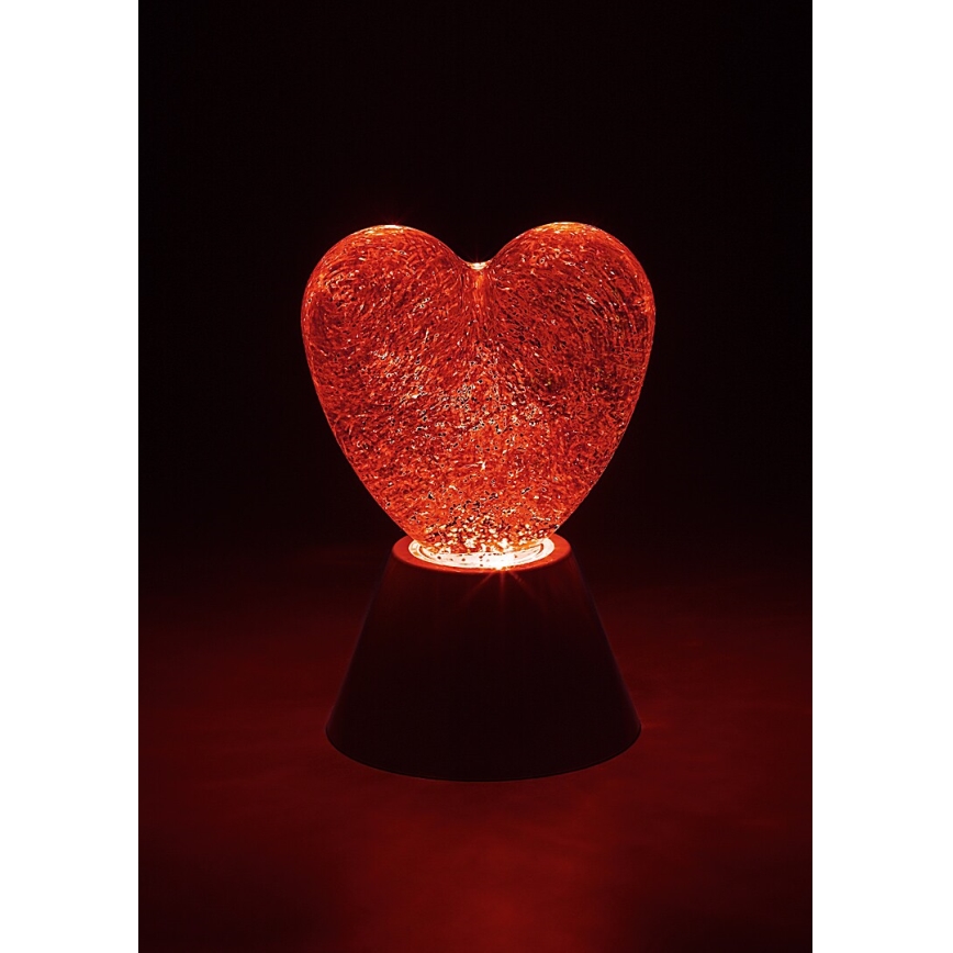Rabalux - LED RGB dekorationslampa LED/0,8W/3xAA hjärtformad