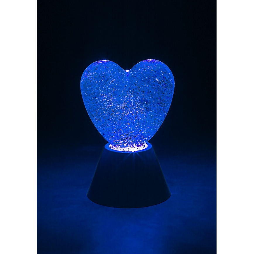 Rabalux - LED RGB dekorationslampa LED/0,8W/3xAA hjärtformad