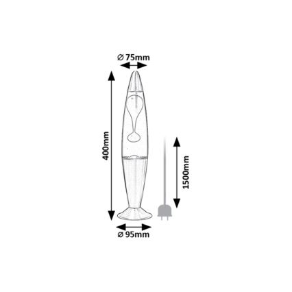 Rabalux - LED Lavalampa LED/25W/230V
