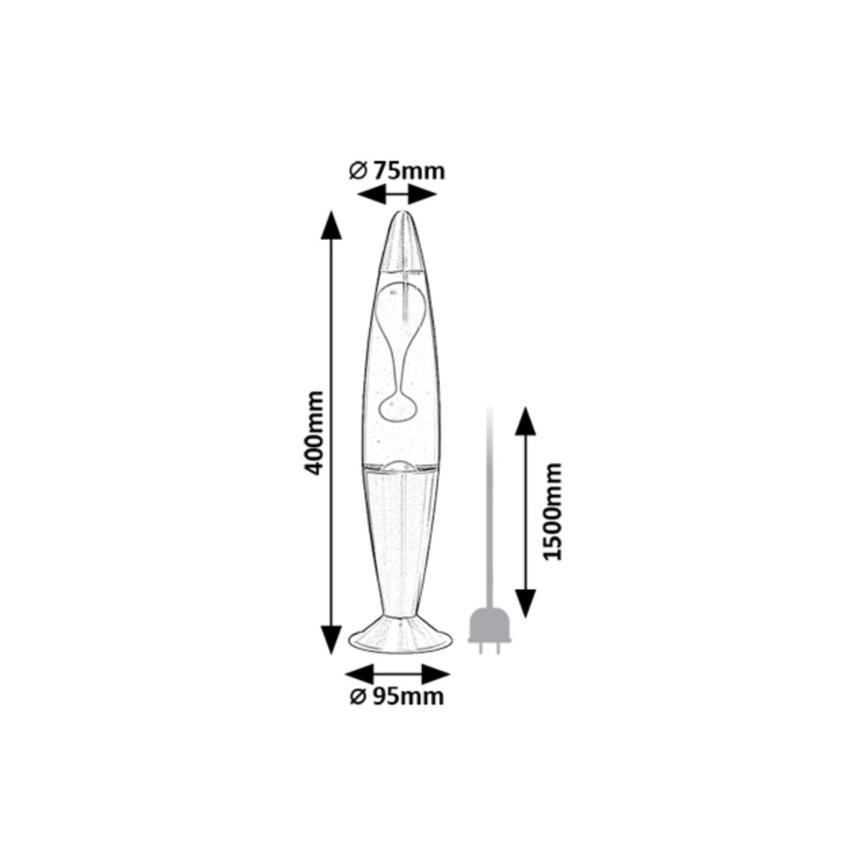 Rabalux - LED Lavalampa LED/25W/230V