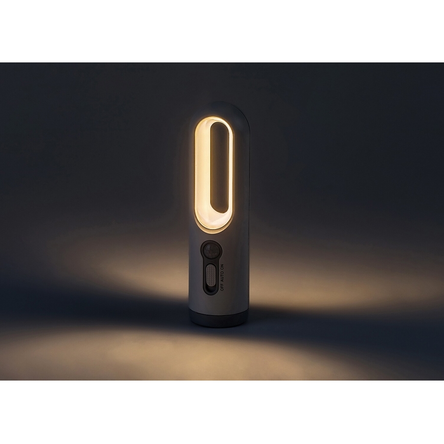 Rabalux - LED bärbar uppladdningsbar lampa med sensor LED/0,8W/3,7V 3000/7000K