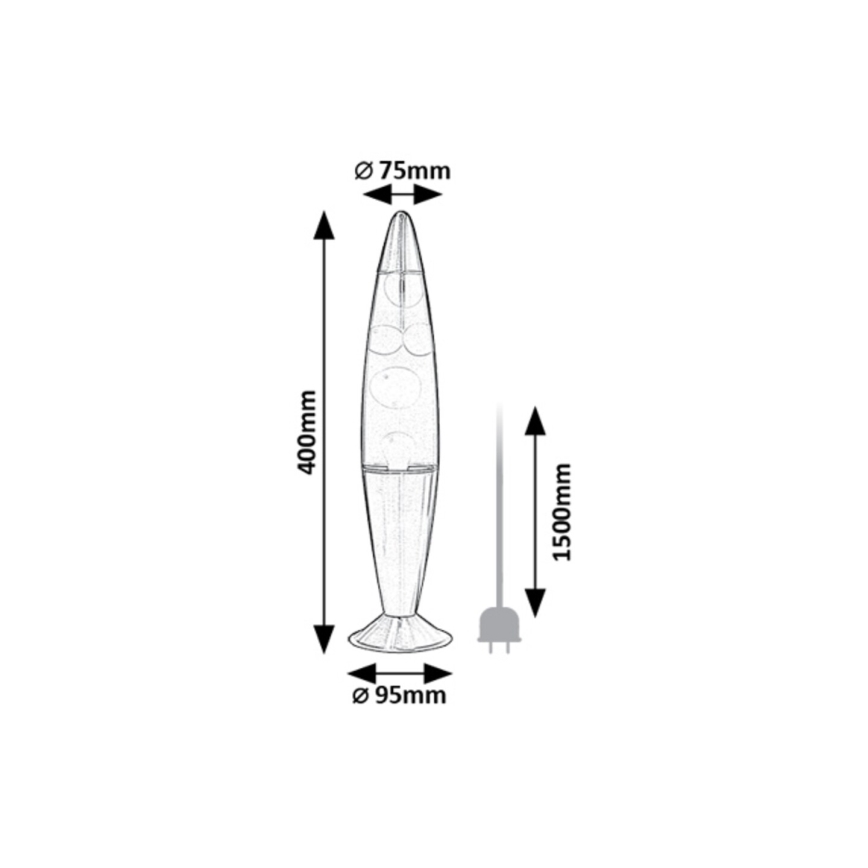 Rabalux - LED Lavalampa LED/25W/230V