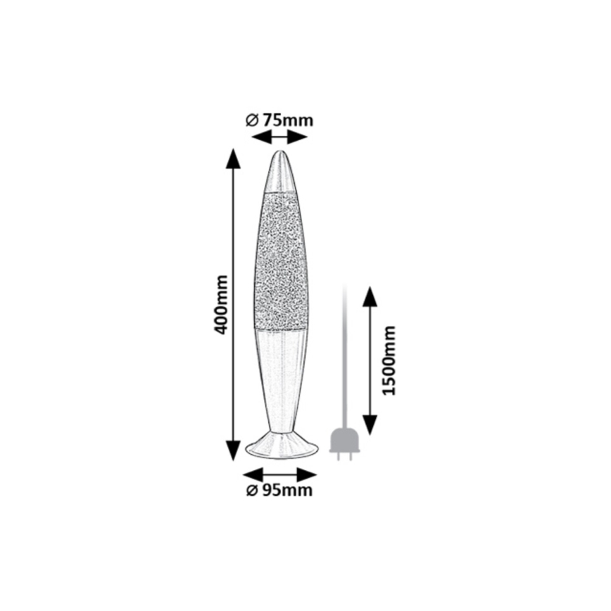Rabalux - LED Lavalampa LED/25W/230V