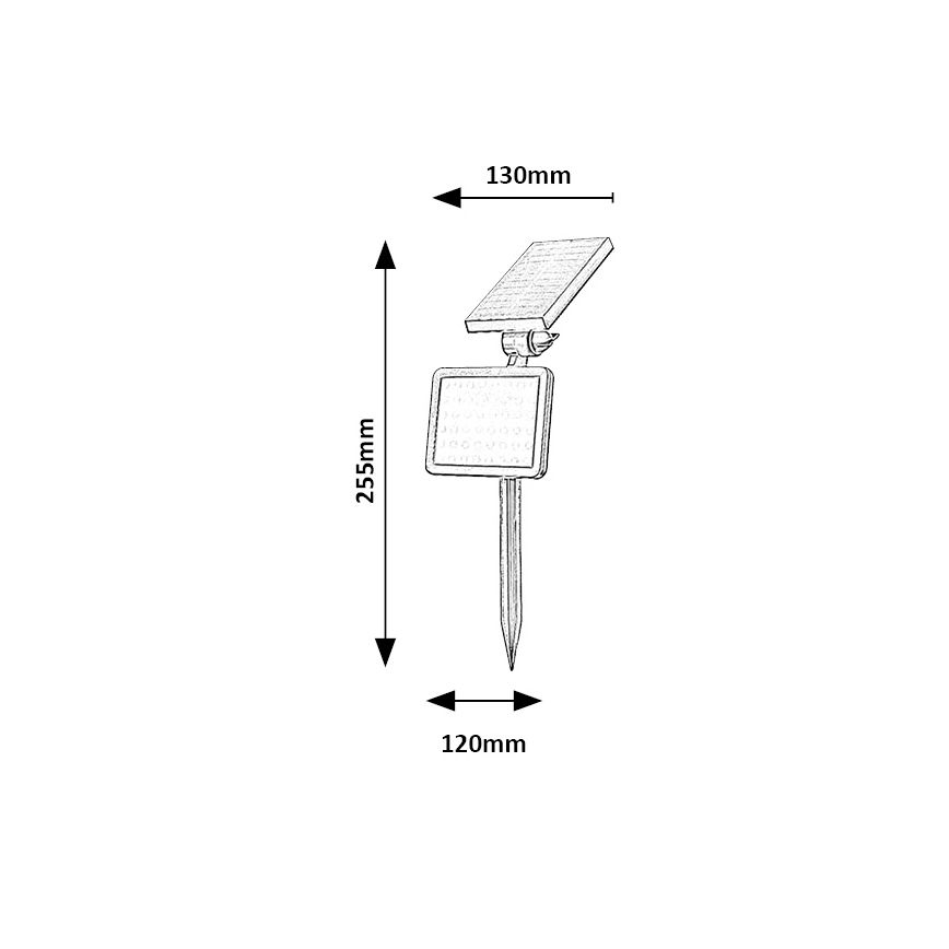 Rabalux - Solcellstrålkastare med sensor LED/9,6W/3,7V IP44