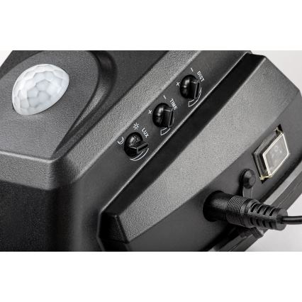 Rabalux - Solcellstrålkastare med sensor LED/12W/3,7V IP44 4000 mAh