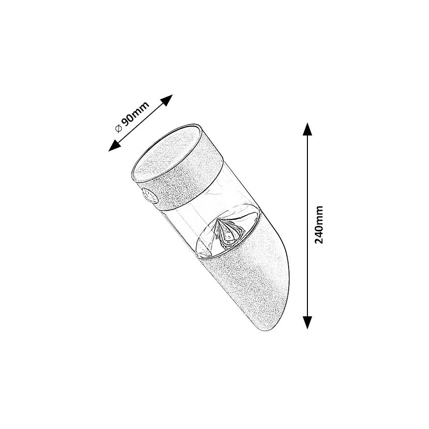 Rabalux - LED solcellsbelysning med en sensor LED/1,5W/3,7V IP44