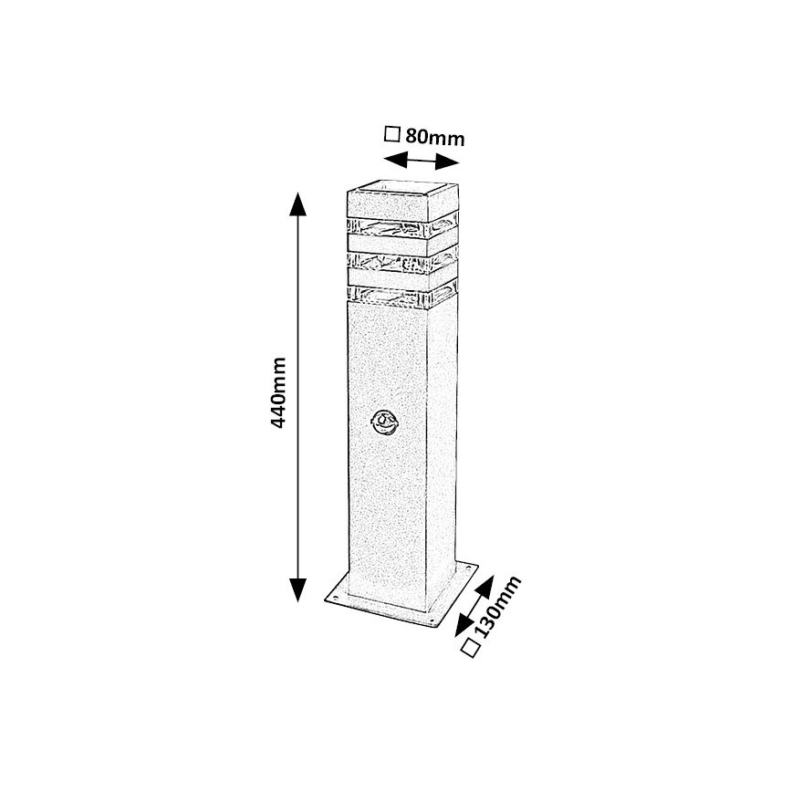 Rabalux - Utomhuslampa med en sensor 1xE27/12W/230V IP44