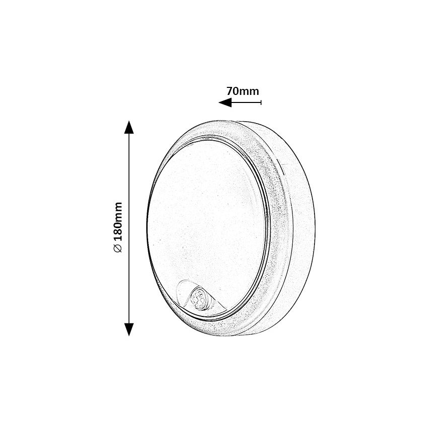 Rabalux - LED Utomhus vägglampa med sensor LED/15W/230V IP54