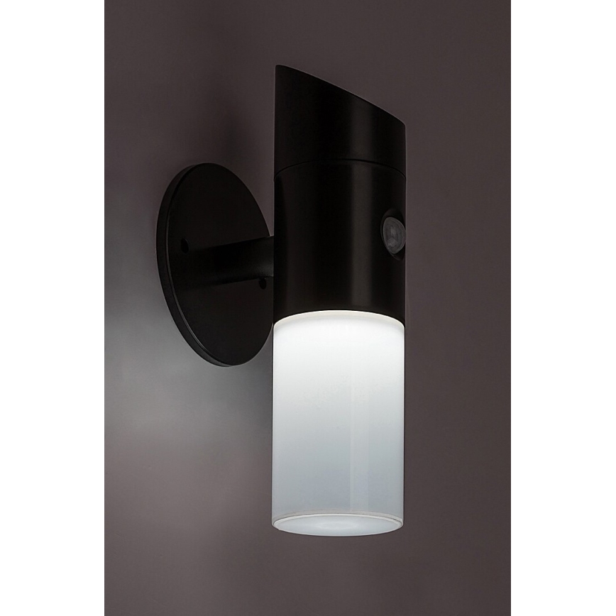Rabalux - LED RGB Solcellsvägglampa med sensor LED/1W/3,7V IP44 svart