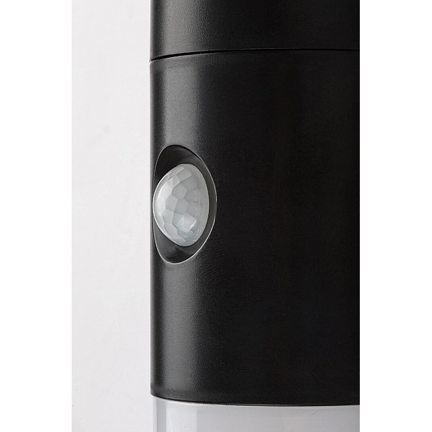Rabalux - LED RGB Solcellsvägglampa med sensor LED/1W/3,7V IP44 svart