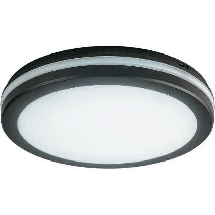Rabalux - LED badrumstaklampa LED/28W/230V 3000/4000/6500K IP54 svart Ø 30 cm
