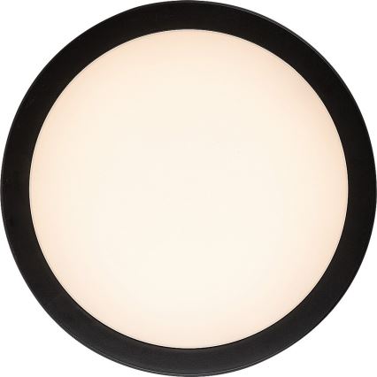 Rabalux - LED badrumstaklampa LED/28W/230V 3000/4000/6500K IP54 svart Ø 30 cm