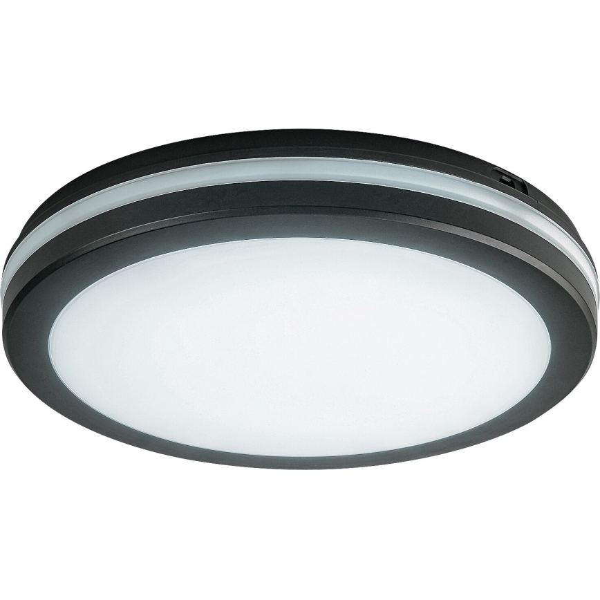 Rabalux - LED taklampa för badrum LED/28W/230V 3000/4000/6500K IP54 svart