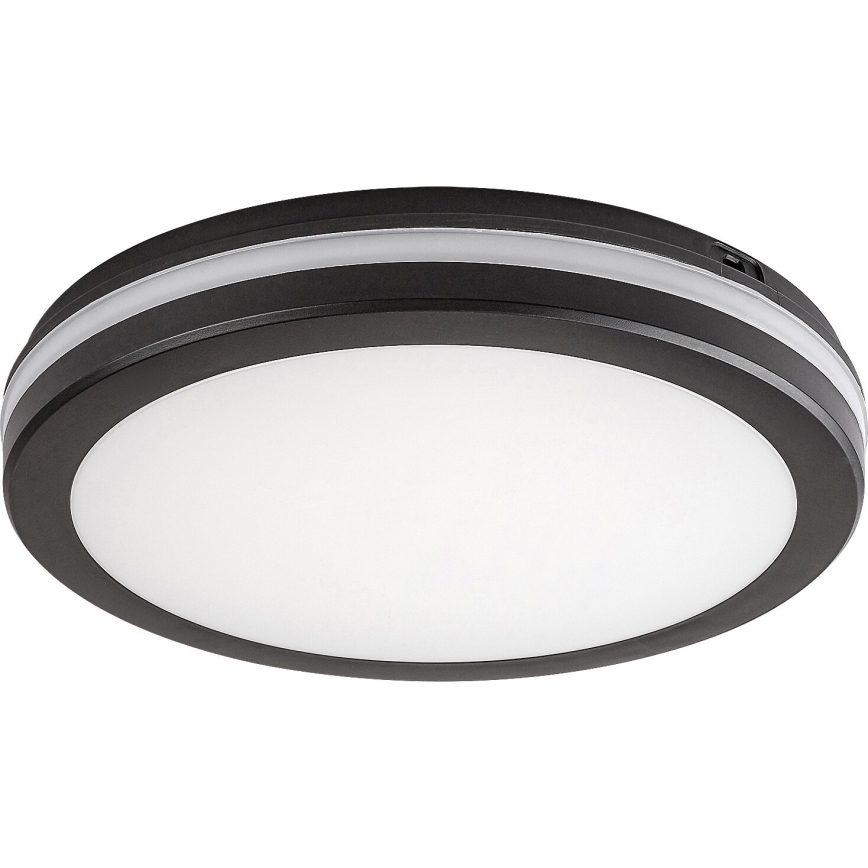 Rabalux - LED taklampa för badrum LED/28W/230V 3000/4000/6500K IP54 svart