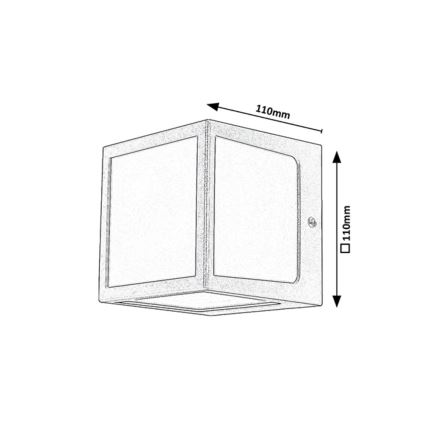 Rabalux - LED vägglampa för utomhusbruk LED/10W/230V IP54 antracit