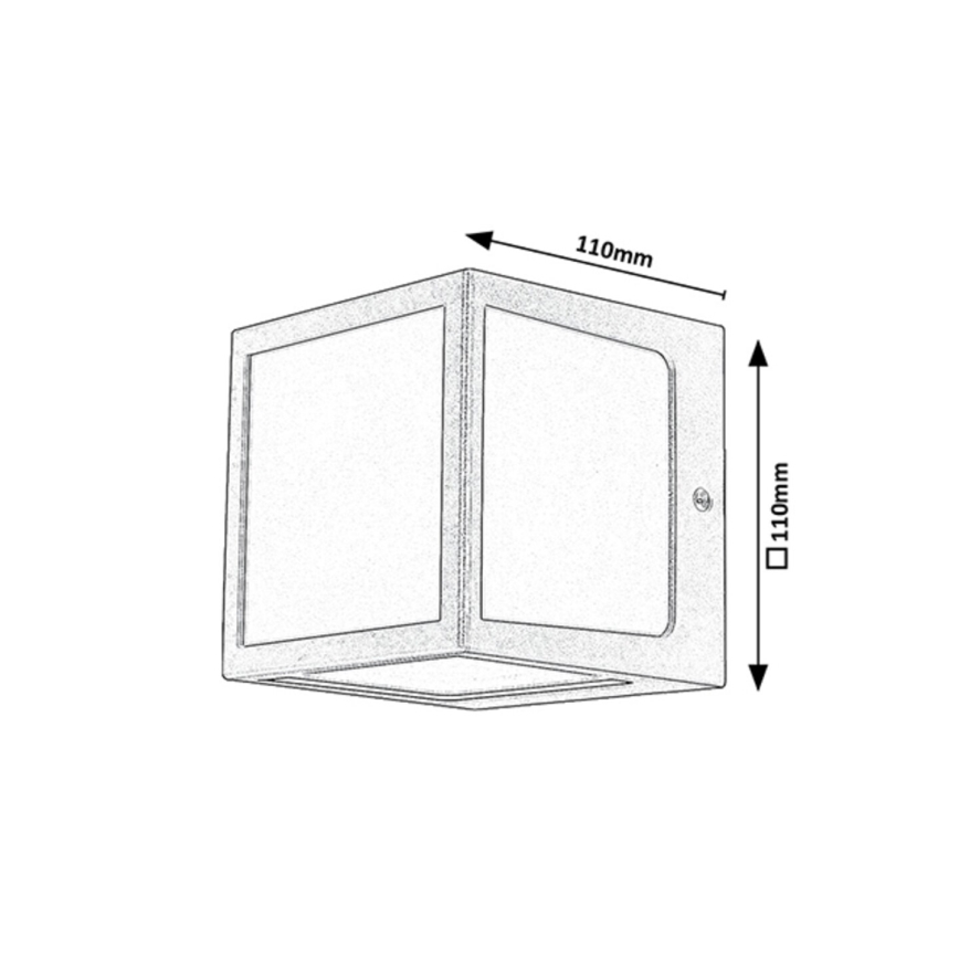 Rabalux - LED vägglampa för utomhusbruk LED/10W/230V IP54 antracit