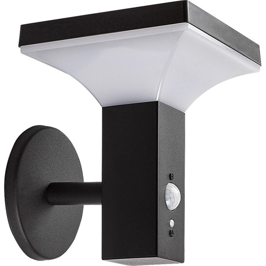 Rabalux - LED solcell väggbelysning med sensor LED/4W/230V IP44 svart 2200 mAh