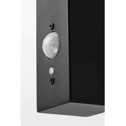 Rabalux - LED solcell väggbelysning med sensor LED/4W/230V IP44 svart 2200 mAh