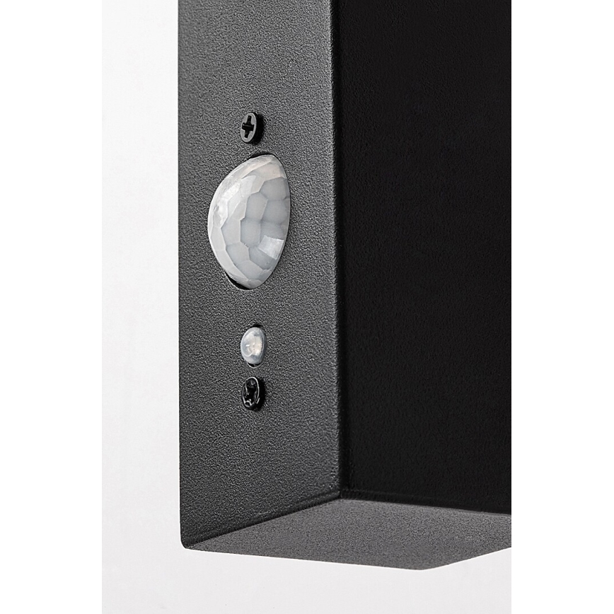 Rabalux - LED solcell väggbelysning med sensor LED/4W/230V IP44 svart 2200 mAh