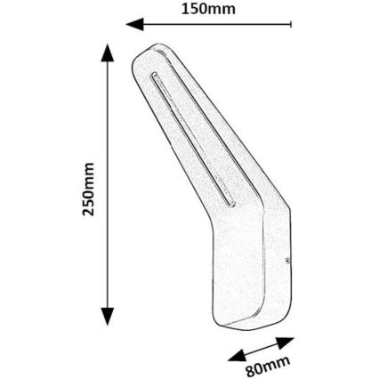 Rabalux - LED vägglampa för utomhusbruk LED/8W/230V IP54