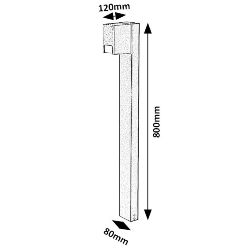 Rabalux - Utomhuslampa 1xGU10/7W/230V IP44 svart