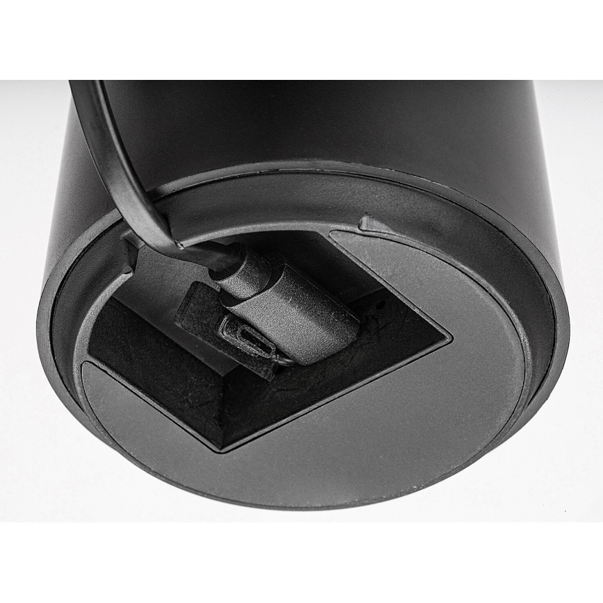 Rabalux - LED Dimbar touch uppladdningsbar bordslampa LED/5W/5V IP44 svart