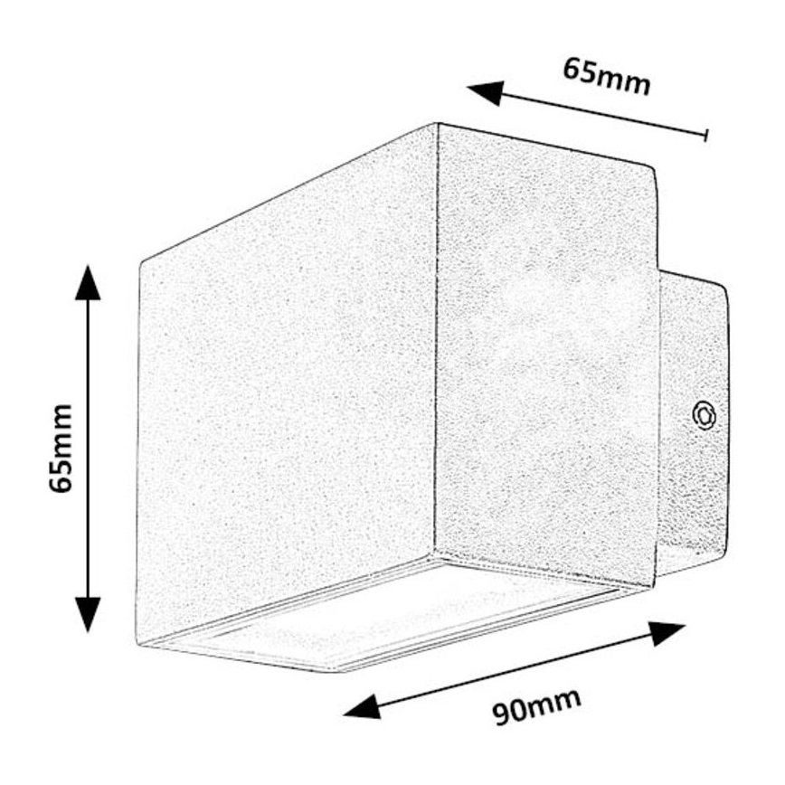 Rabalux - LED vägglampa för utomhusbruk LED/7W/230V IP54 vit