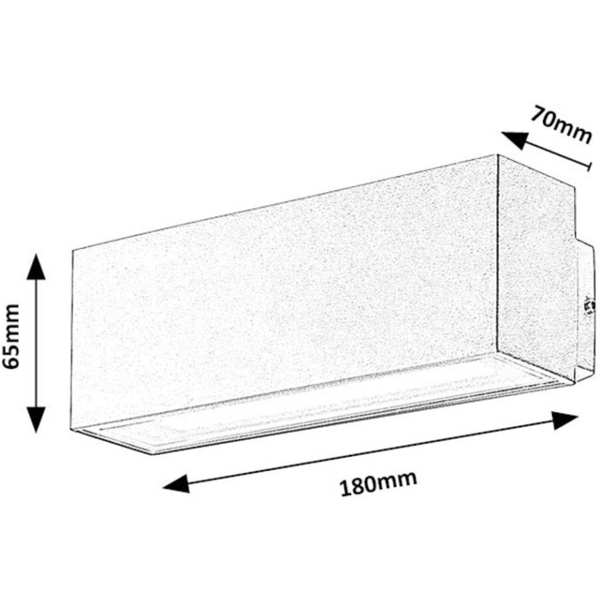 Rabalux - LED vägglampa för utomhusbruk LED/10W/230V IP54 vit