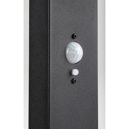 Rabalux - LED Ljusreglerad solcell utomhus lampa med sensor LED/4,4W/3,7V IP54 antracit