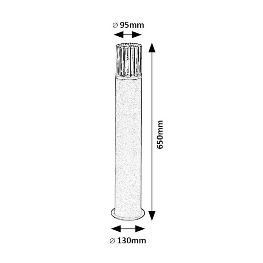 Rabalux - Utomhuslampa 1xE27/60W/230V IP54 svart