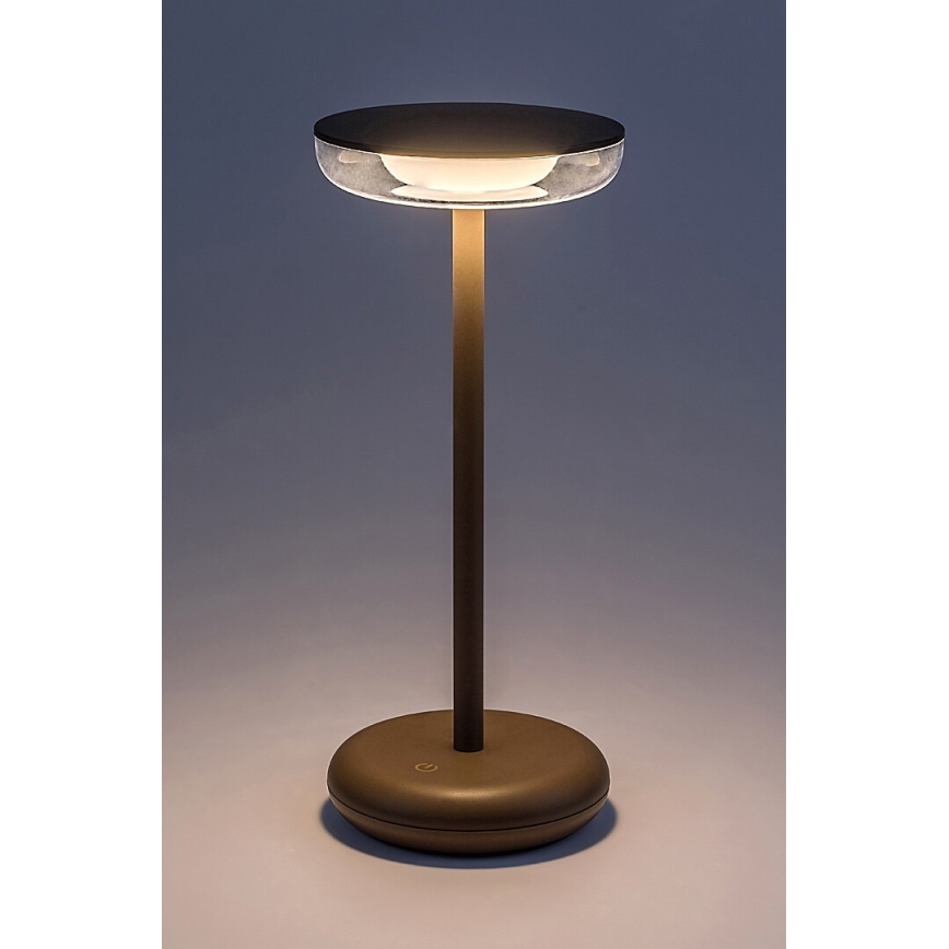 Rabalux - LED Ljusreglerad rechargeable utomhus lampa LED/6W/5V IP44 1800 mAh brun