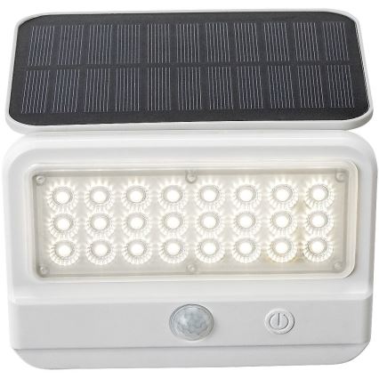 Rabalux - LED solcell väggbelysning med sensor LED/7W/3,7V IP54 vit