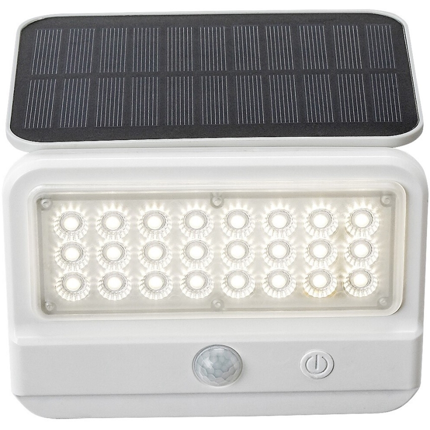 Rabalux - LED solcell väggbelysning med sensor LED/7W/3,7V IP54 vit