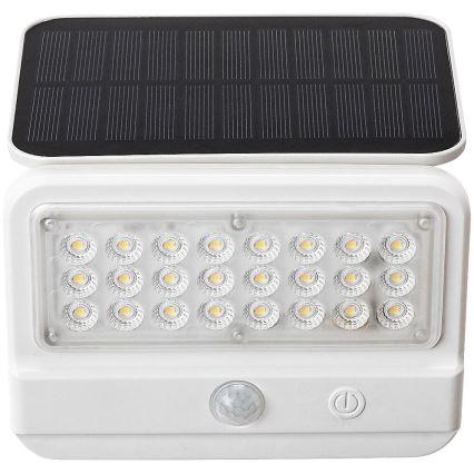 Rabalux - LED solcell väggbelysning med sensor LED/7W/3,7V IP54 vit