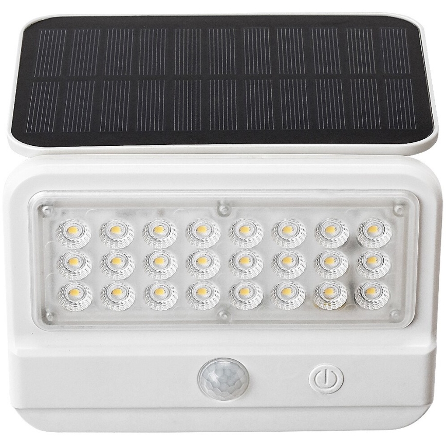 Rabalux - LED solcell väggbelysning med sensor LED/7W/3,7V IP54 vit