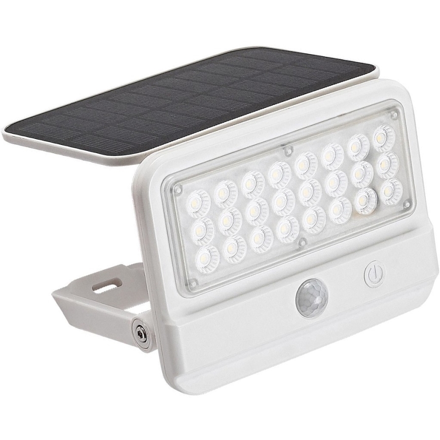 Rabalux - LED solcellsvägglampa med sensor LED/7W/3,7V IP54 vit 3000 mAh