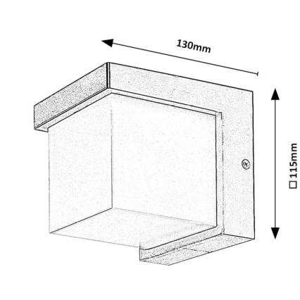 Rabalux - LED vägglampa för utomhusbruk LED/10W/230V IP54 svart