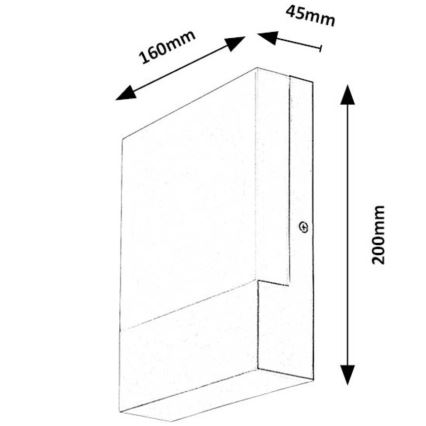 Rabalux - LED vägglampa för utomhusbruk LED/10W/230V IP44 vit