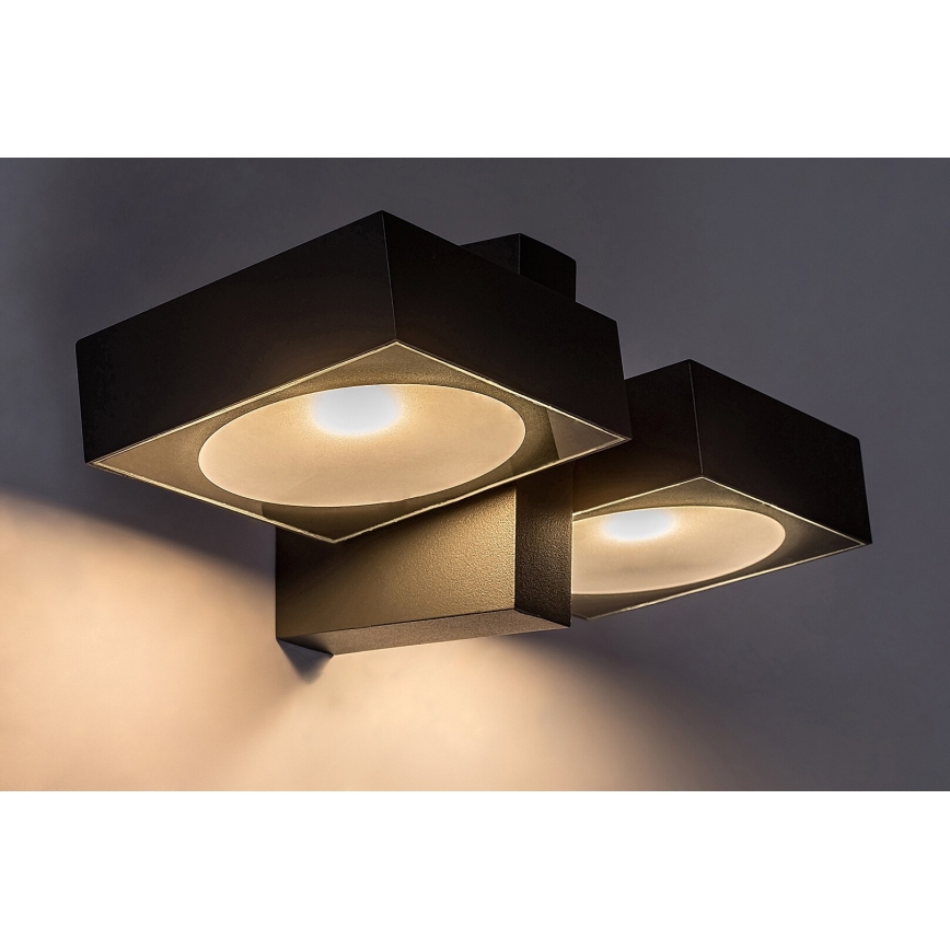 Rabalux - LED Utomhus wall flexible belysning 2xLED/7W/230V IP54 antracit