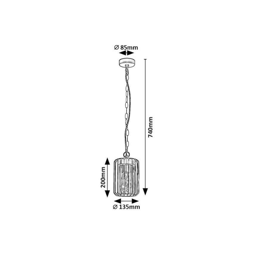Rabalux - Ljuskrona för utomhusbruk 1xE27/40W/230V IP44