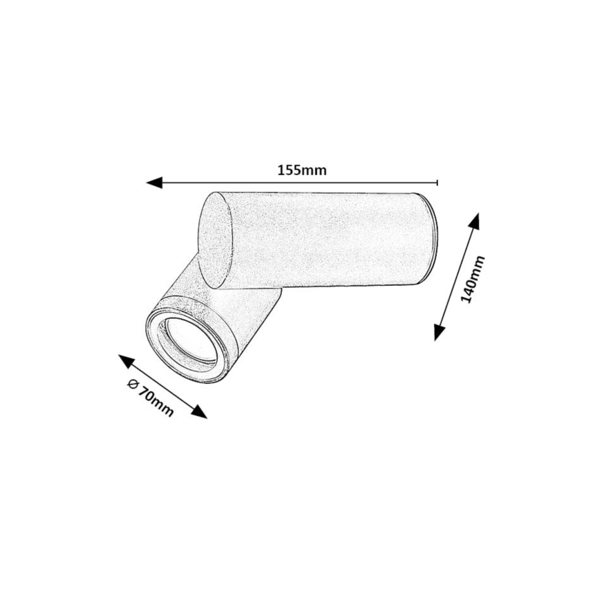 Rabalux - Vägglampa för utomhusbruk 1xGU10/35W/230V IP44