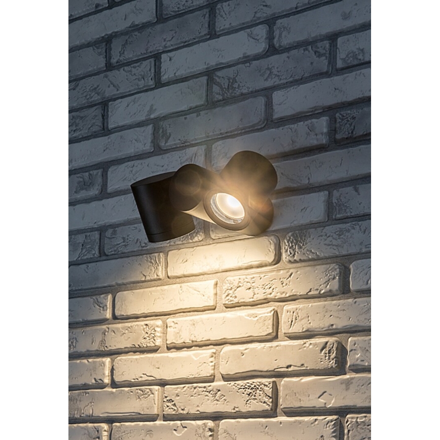 Rabalux - Vägglampa för utomhusbruk 2xGU10/35W/230V IP44