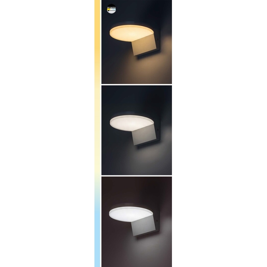 Rabalux - LED vägglampa för utomhusbruk LED/9W/230V 2700/4000/6500K IP54 vit