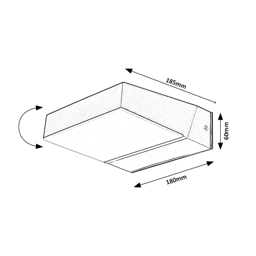 Rabalux - LED vägglampa för utomhusbruk LED/14W/230V 2700/4000/6500K IP54
