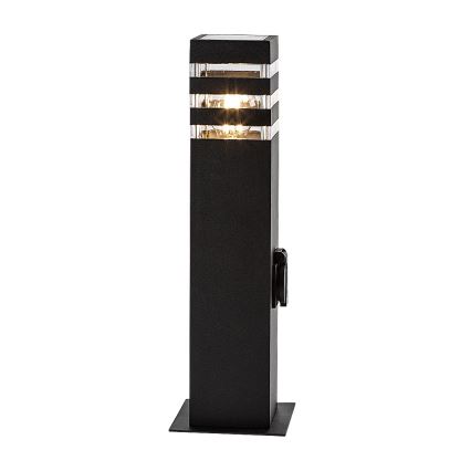 Rabalux - Utomhuslampa med kontakt 1xE27/12W/230V IP44
