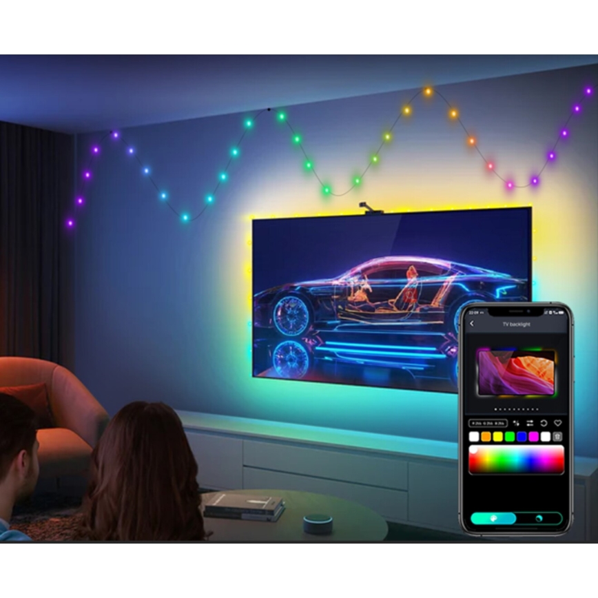Rabalux - LED RGB list LED/3,2W/5V 10m IP44 Wi-Fi + fjärrkontroll