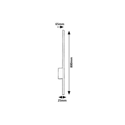Rabalux - LED vägglampa för utomhusbruk LED/12W/230V IP44
