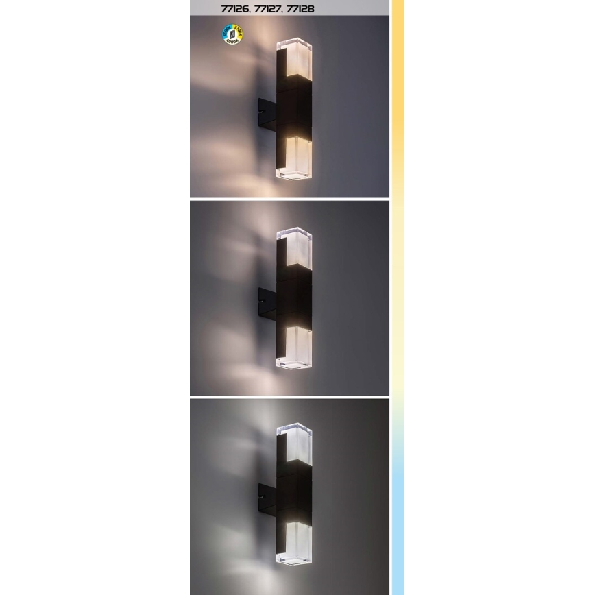 Rabalux - LED vägglampa för utomhusbruk LED/12W/230V 2700/4000/6000K IP54