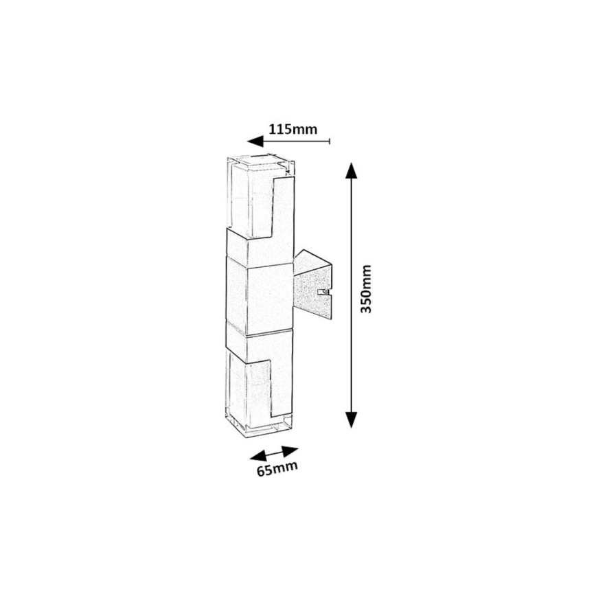 Rabalux - LED vägglampa för utomhusbruk LED/12W/230V 2700/4000/6000K IP54
